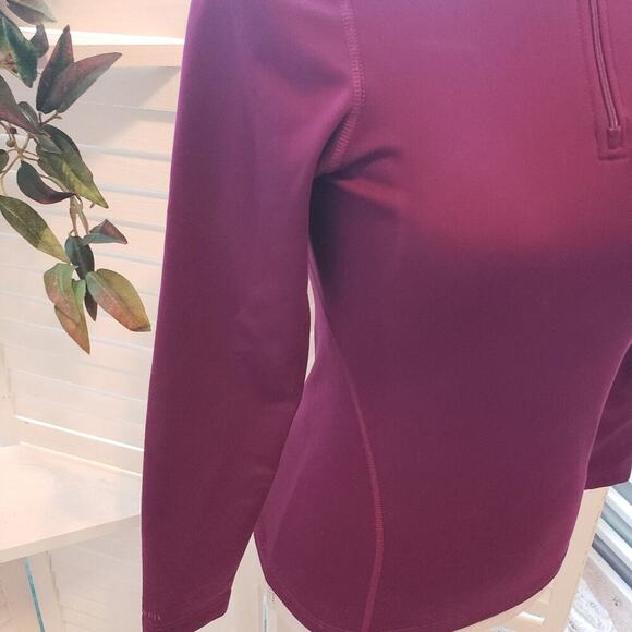 NIKE DRI FIT PURPLE XS 1/4 ZIP FITTED JACKET - Picture 3 of 5